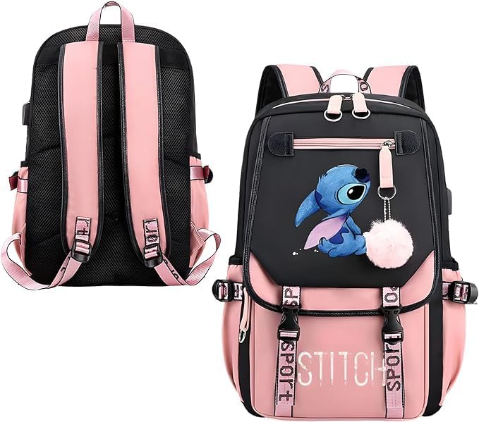 Zaino scolastico USB per donne e ragazze