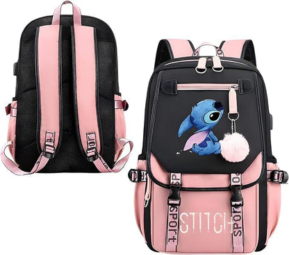 Zaino scolastico USB per donne e ragazze