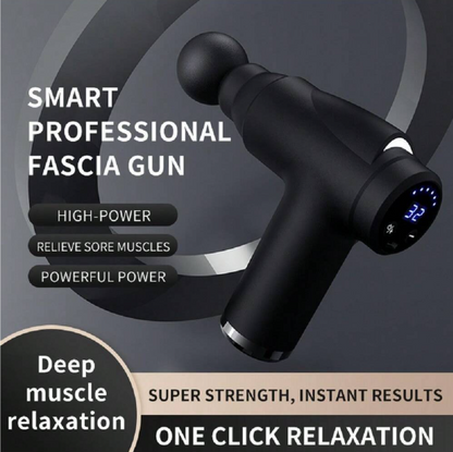 Massaggiatore muscolare a pistola fasciale, display LCD a 99 livelli
