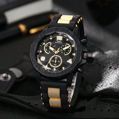 Orologio da uomo in gomma con cinturino di moda sportiva