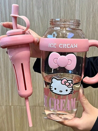 Bottiglia sportiva in PPSU con design carino a gatto