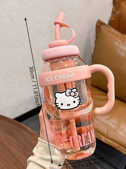 Bottiglia sportiva in PPSU con design carino a gatto