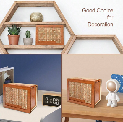 Cassaforte in contanti in legno Cofanetto di risparmio