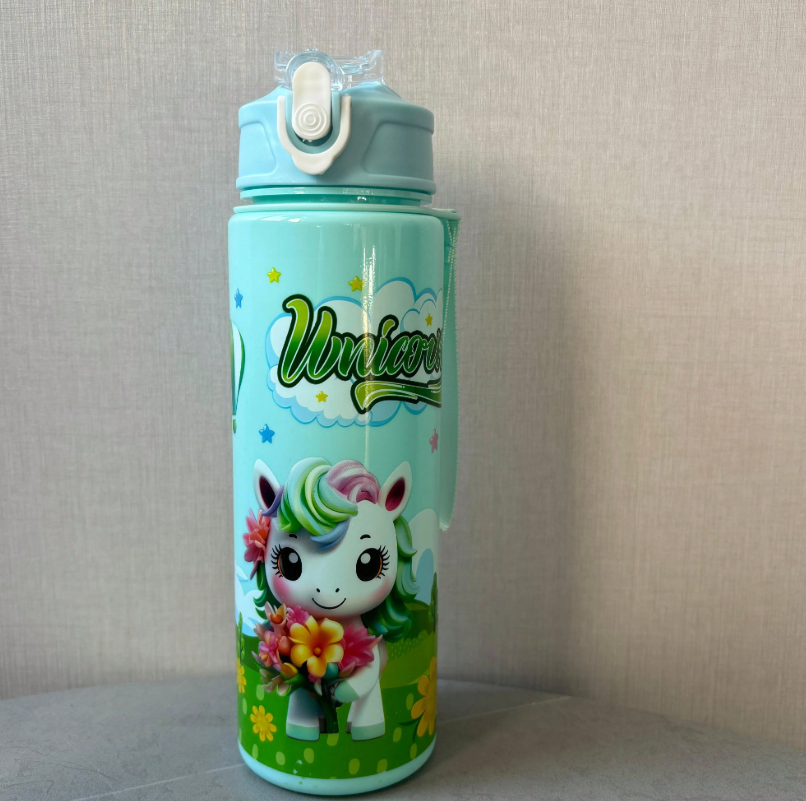 tazza per acqua in plastica da 680ml (23 once), con design carino e alla moda