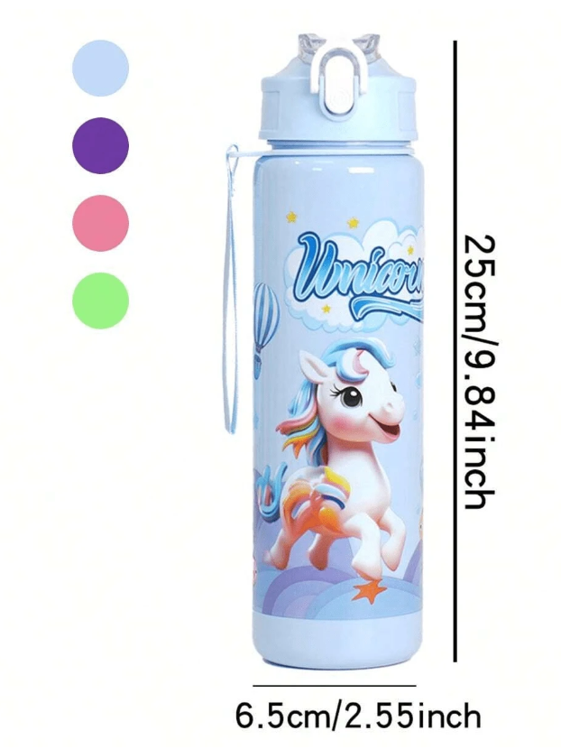 tazza per acqua in plastica da 680ml (23 once), con design carino e alla moda