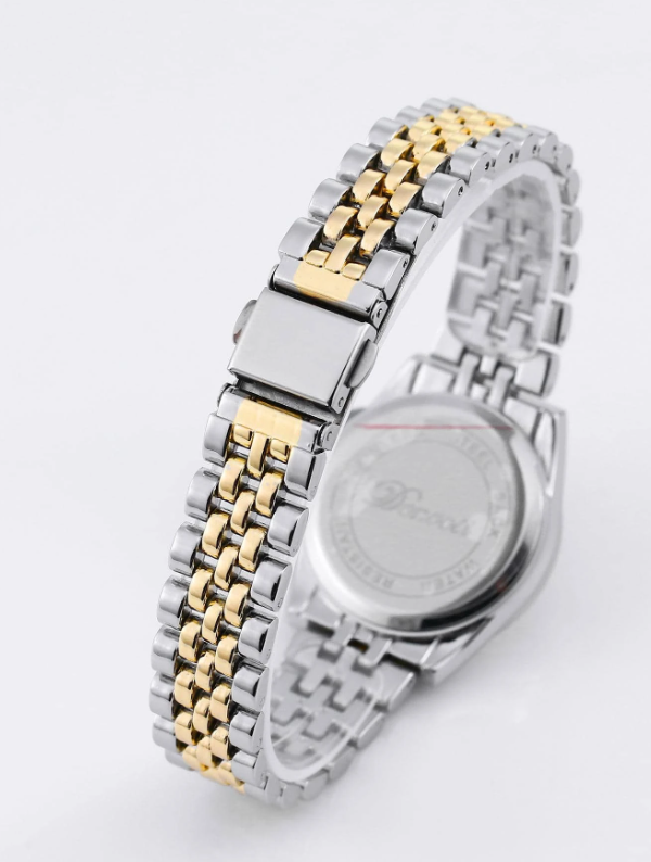 Orologio al quarzo con puntatore rotondo con strass