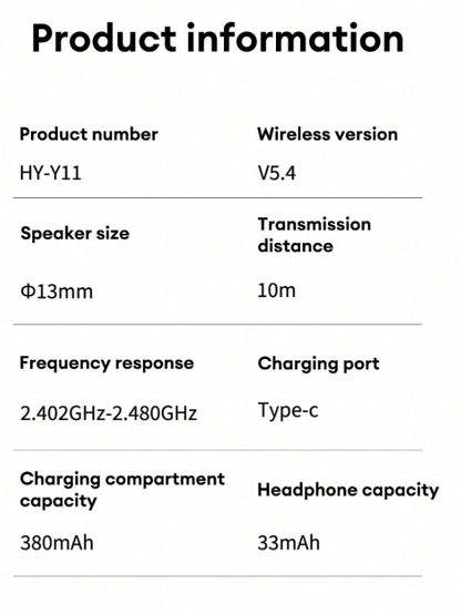 HYUNDAI Auricolare Bluetooth intelligente HYUNDAI HY-Y11