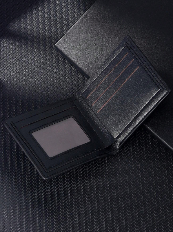 3 pezzi / Set Orologio da uomo semplice e alla moda in quarzo con portafoglio e penna