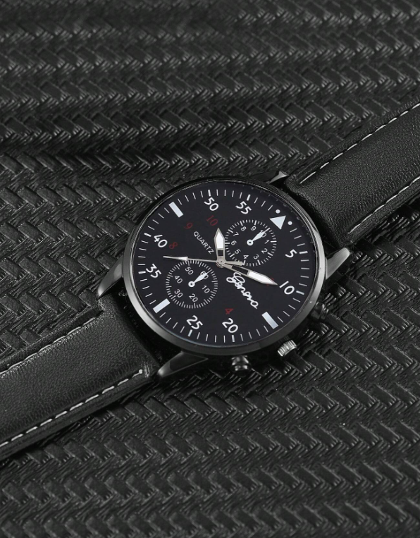 Set regalo - Orologio al quarzo classico di alta qualità per uomo