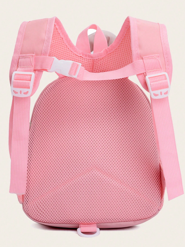 Nuovo zaino in nylon con stampa a motivi carini e colorblock