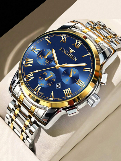 FNGEEN Orologio Uomo in Acciaio Inossidabile