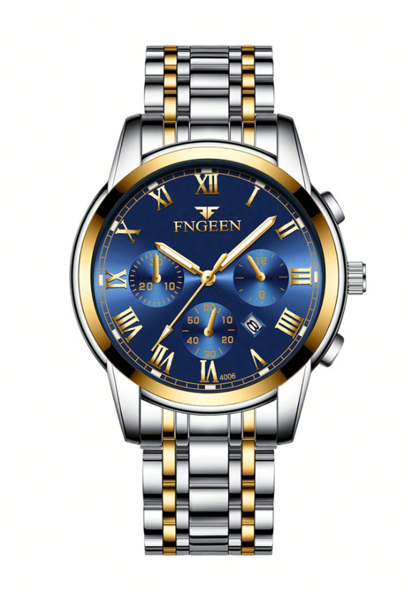 FNGEEN Orologio Uomo in Acciaio Inossidabile