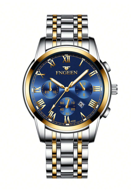 FNGEEN Orologio Uomo in Acciaio Inossidabile