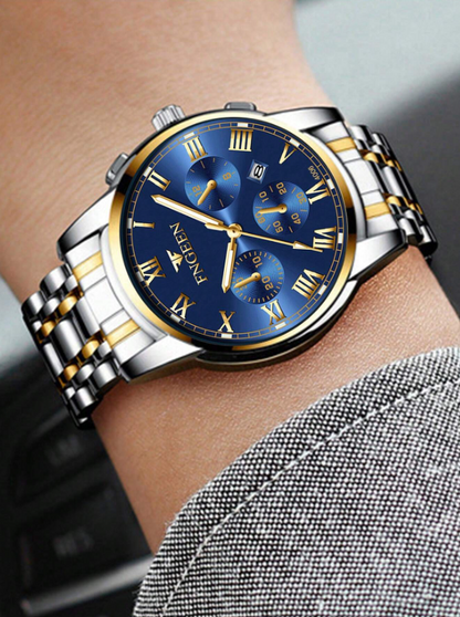 FNGEEN Orologio Uomo in Acciaio Inossidabile