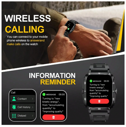 Smartwatch, chiamata/composizione senza fili, modalità multi-sport