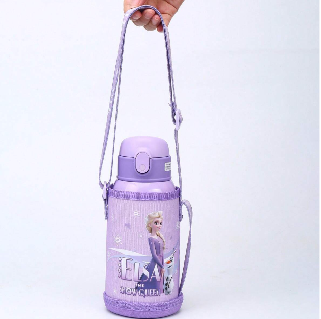 Disney 1 pezzo Tazza termica in acciaio inossidabile ufficialmente concessa in licenza Disney Frozen Elsa