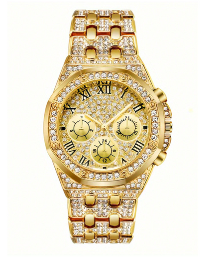 orologio alla moda, con 3 quadranti, casual per ufficio e affari