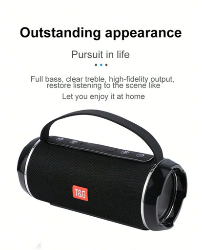 T&G 10W Altoparlante Bluetooth portatile senza fili impermeabile e anti-urto con cordino