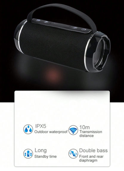 T&G 10W Altoparlante Bluetooth portatile senza fili impermeabile e anti-urto con cordino