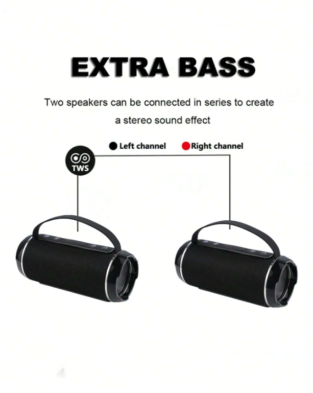 T&G 10W Altoparlante Bluetooth portatile senza fili impermeabile e anti-urto con cordino