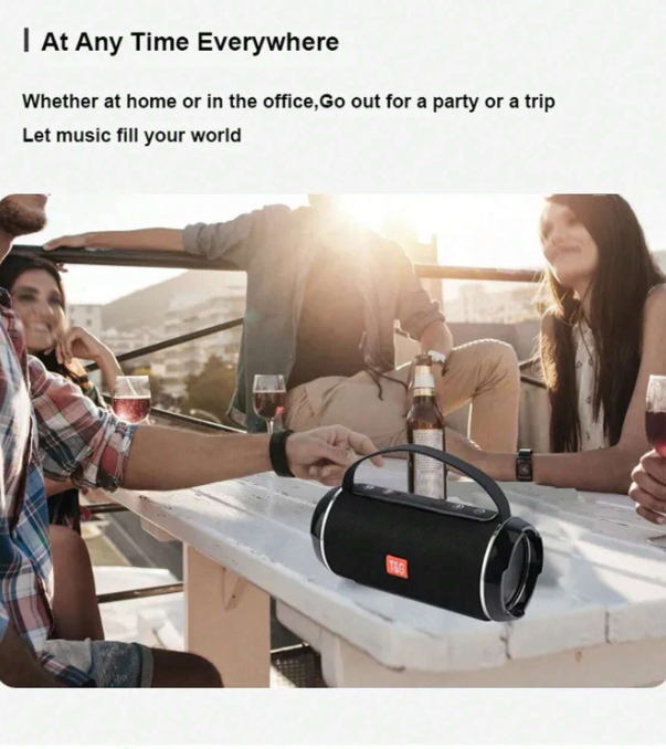 T&G 10W Altoparlante Bluetooth portatile senza fili impermeabile e anti-urto con cordino