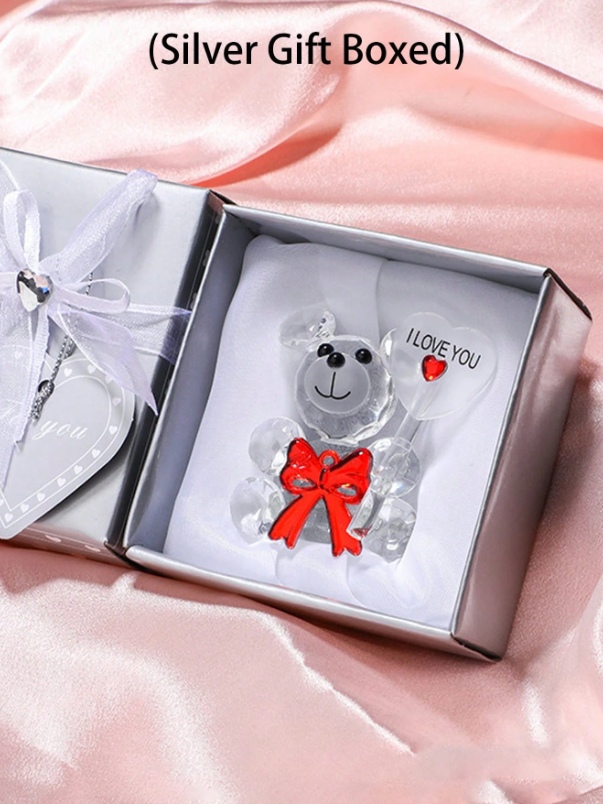 Serie di bambole di orsi di cristallo