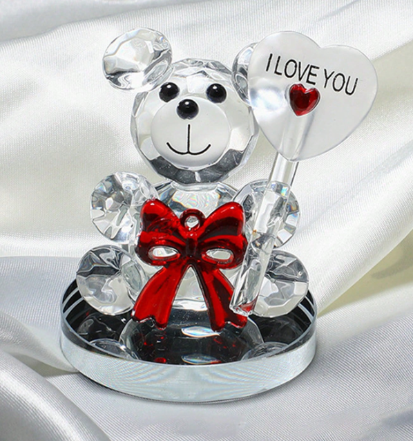 Serie di bambole di orsi di cristallo