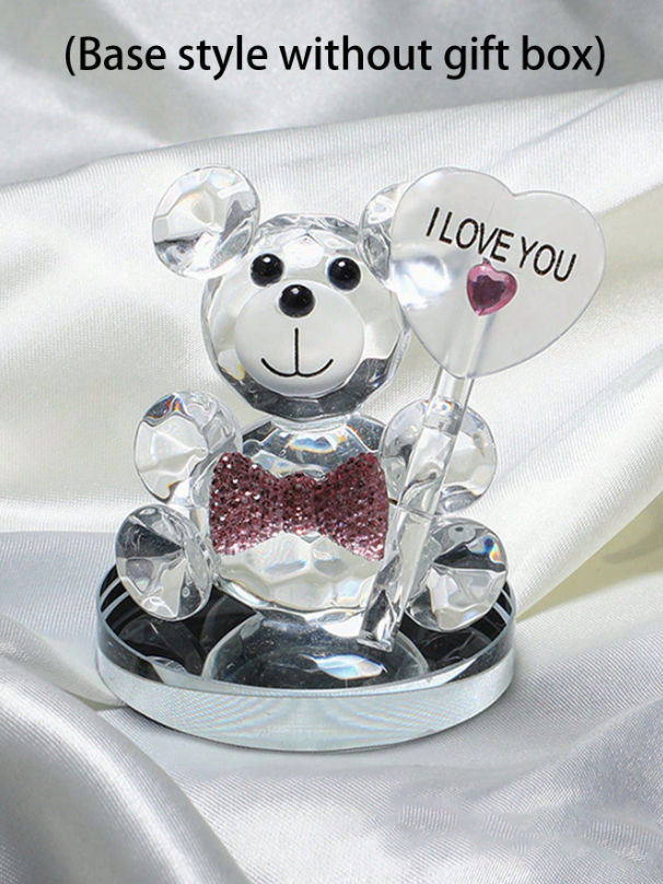 Serie di bambole di orsi di cristallo