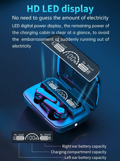 Specchio portatile senza fili, auricolari touch control