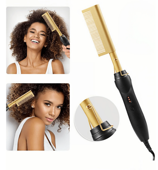 Pettine riscaldante elettrico umido e secco