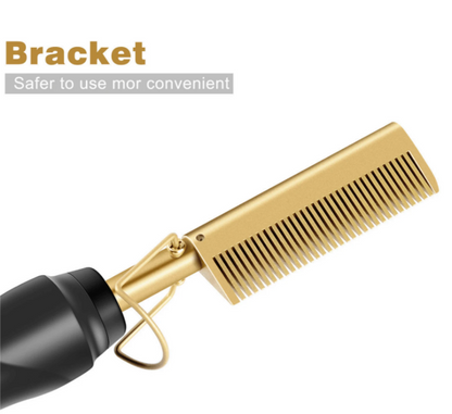 Pettine riscaldante elettrico umido e secco