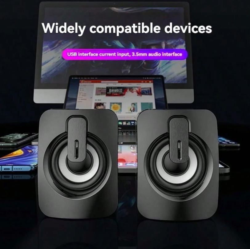 Altoparlante da scrivania cablato con illuminazione personalizzata