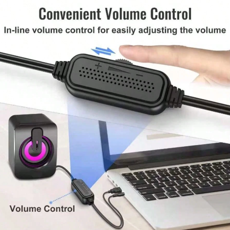 Altoparlante da scrivania cablato con illuminazione personalizzata