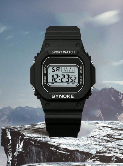 SYNOKE Uomo Orologio elettronico cinturino in caucciù