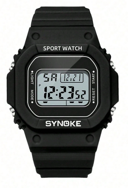 SYNOKE Uomo Orologio elettronico cinturino in caucciù