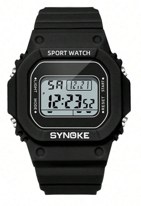 SYNOKE Uomo Orologio elettronico cinturino in caucciù