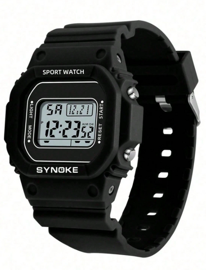 SYNOKE Uomo Orologio elettronico cinturino in caucciù