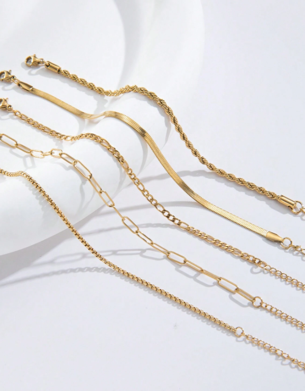 Set di 6 collane con ciondoli a forma di cuore