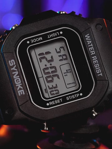 SYNOKE Uomo Orologio elettronico cinturino in caucciù